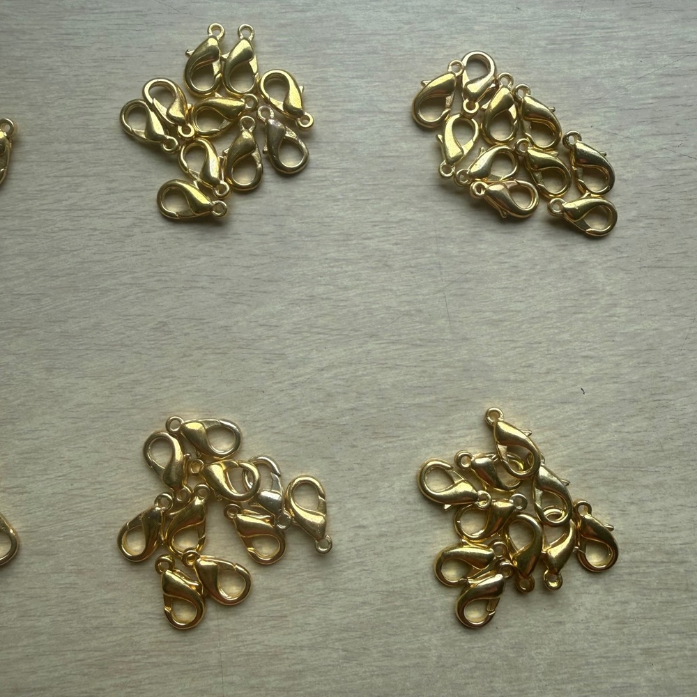 Unbranded Lobster Claw Clasps Unisex OS Gold New Jewelry Making Findings 100pc - Picture 3 of 8